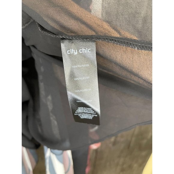 City Chic Plus Size Asymmetrical Tank Top Sahara - Picture 4 of 5